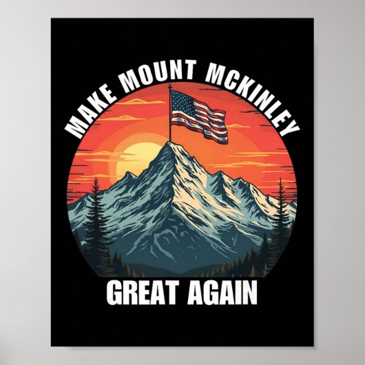 Usa Denali National Park Mount Mckinley Mount Dena ポスター (正面)