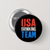 Usa Drink Team Shirt おもしろい Men Women Of 7月4日 缶バッジ (正面&裏面)