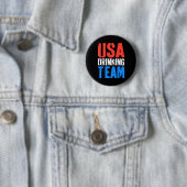Usa Drink Team Shirt おもしろい Men Women Of 7月4日 缶バッジ (インサイチュ)