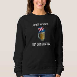 USA Drinking Team Proud Member Drinkers  1 スウェットシャツ