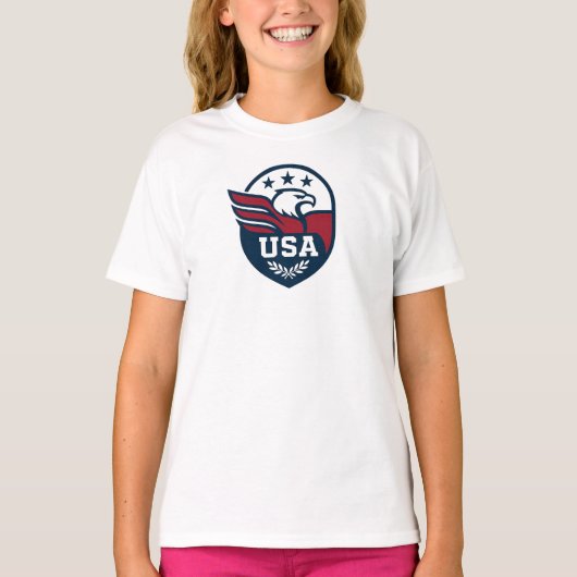 USA Eagle Crest Tシャツ (正面)