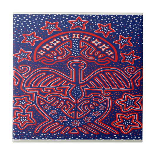 USA Eagle Democratic Patriot タイル (正面)