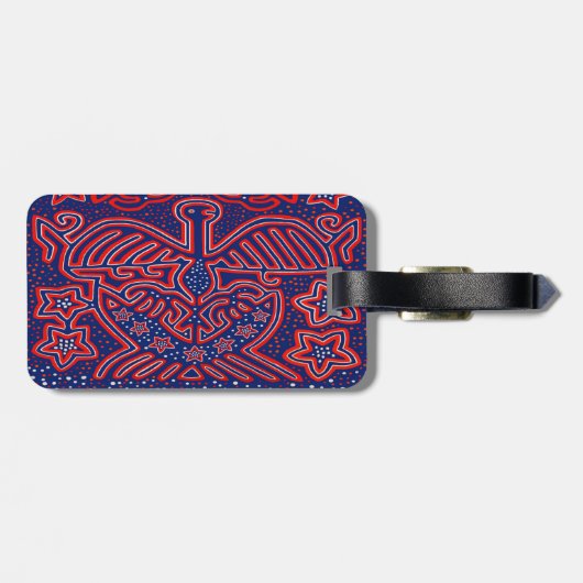 USA Eagle Democratic Patriot ラゲッジタグ (裏面横)