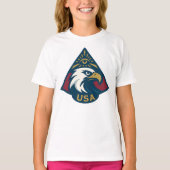 USA Eagle Pyramid Emblem — Eye of Providence Tシャツ (正面)