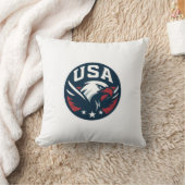 USA Eagle Roundel — Aggressive Sports Emblem クッション (ブランケット)