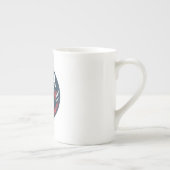 USA Eagle Roundel — Aggressive Sports Emblem ボーンチャイナマグカップ (右)