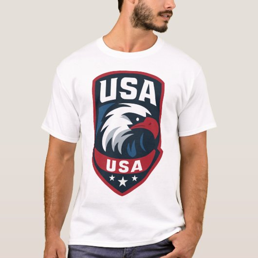 USA Eagle Sports Crest Tシャツ (正面)