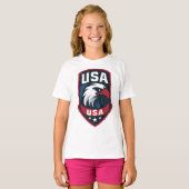 USA Eagle Sports Crest Tシャツ (正面フル)