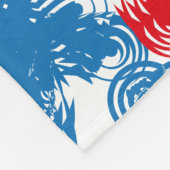 USA/EEUU FLAG SIMPLIFIED TEXT BY MASANSER PIXELAT フリースブランケット (角)