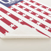 USA/EEUU FREE STARS FLAG BY MASANSER PIXELAT シェルパブランケット (3/4)