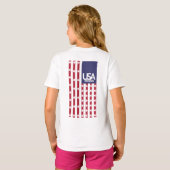 USA/EEUU FREE STARS FLAG BY MASANSER PIXELAT Tシャツ (裏面フル)