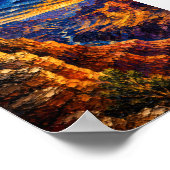 USA: Epic Sunset Grand Canyon Art Souvenir ポスター (角)