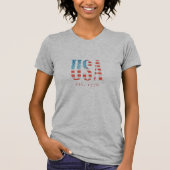 USA Est. 1776 アメリカ国旗Tシャツ  Tシャツ (正面)
