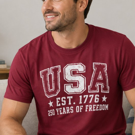 USA Est 1776 フリーダムTシャツ Tシャツ