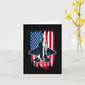 Usa Fighter Jet F-35 7月の4th男性女性キッズPa カード (黄色い花)