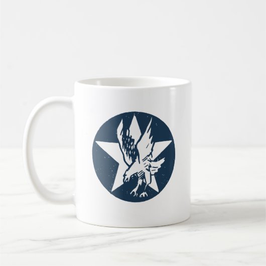 USA Fighting Squadron Insignia コーヒーマグカップ (左)