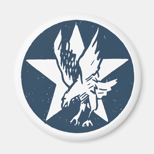 USA Fighting Squadron Insignia マグネット (正面)
