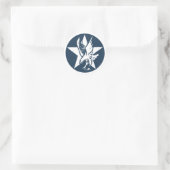 USA Fighting Squadron Insignia ラウンドシール (バッグ)