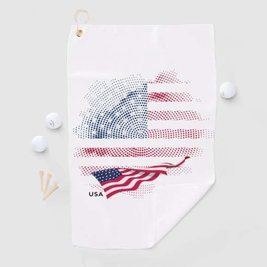 USA flag ゴルフタオル (インサイチュ)