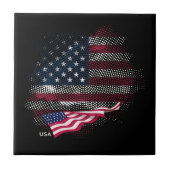 USA flag タイル (正面)