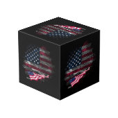 USA flag フォトキューブ (裏面アングル)