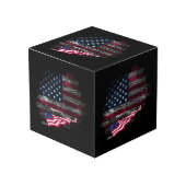 USA flag フォトキューブ (正面アングル)