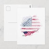 USA flag ポストカード (正面/裏面)