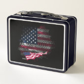 USA flag メタルランチボックス (裏面)