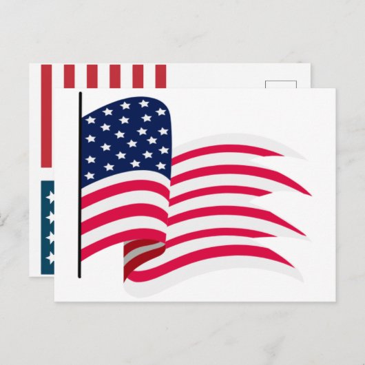 USA Flag 2026 – Bold American Flag for 250th シーズンポストカード (正面/裏面)