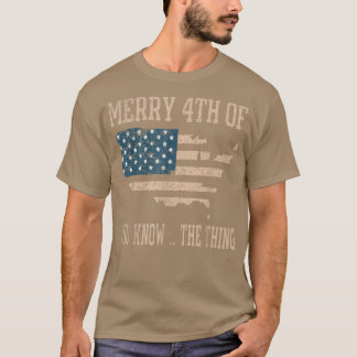 Usa Flag 4th メリーof You Know the Thing happy 4 J Tシャツ