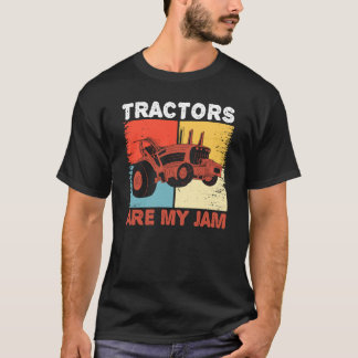 USA Flag America Farm Tractor Farming Life Farmer  Tシャツ