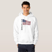 USA flag American pride United States patriot パーカ (正面フル)