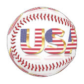 USA Flag Baseball 野球ボール (正面左)