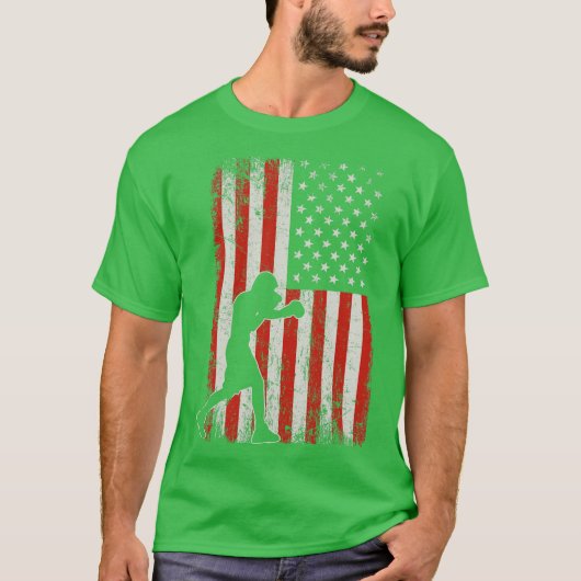 USA Flag Boxing Tシャツ (正面)