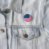 USA Flag Button Patriotic 缶バッジ (インサイチュ)