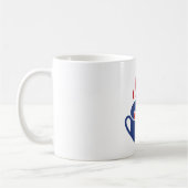 USA Flag Coffee Cup Patriotic Ceramic Mug コーヒーマグカップ (左)