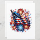 USA Flag Fireworks Patriotic (正面/裏面)