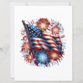 USA Flag Fireworks Patriotic (正面)