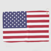 USA flag, flag of USA, American flag ゴルフタオル (横)