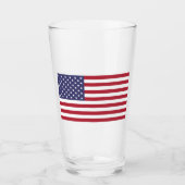 USA Flag Glass Cup タンブラーグラス (正面)