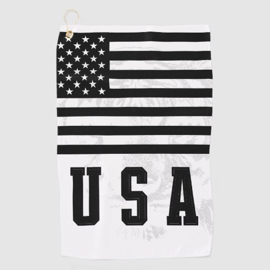 USA Flag Golf Towel ゴルフタオル (正面)