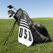 USA Flag Golf Towel ゴルフタオル (グリーン)