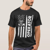 USA Flag Ham Radio Operator Apparel America Tシャツ (正面)