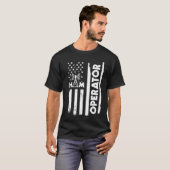 USA Flag Ham Radio Operator Apparel America Tシャツ (正面フル)