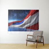 USA Flag Logo Large Tapestry タペストリー (インサイチュ(横))