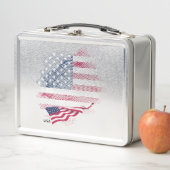 USA flag Metal Lunch Box メタルランチボックス (インサイチュ)