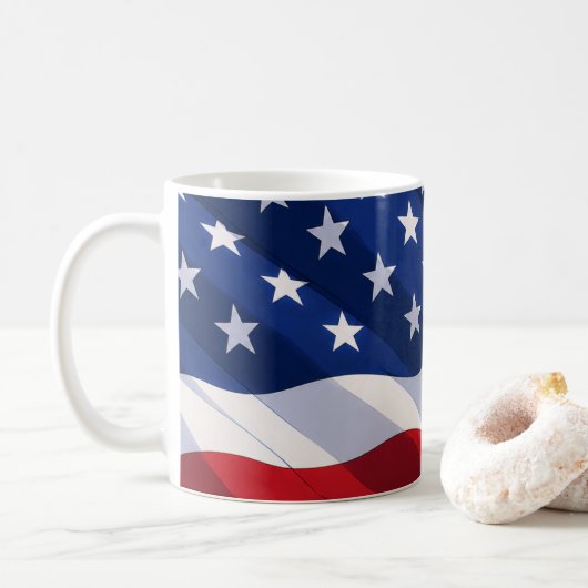 USA Flag Mug コーヒーマグカップ (ドーナツ)