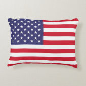 USA Flag Patriotic American Red White Blue アクセントクッション (裏面)