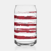 USA Flag Patriotic American Red White Blue  ガラス缶 (裏面)