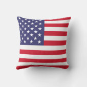 USA Flag Patriotic American Red White Blue クッション (裏面)